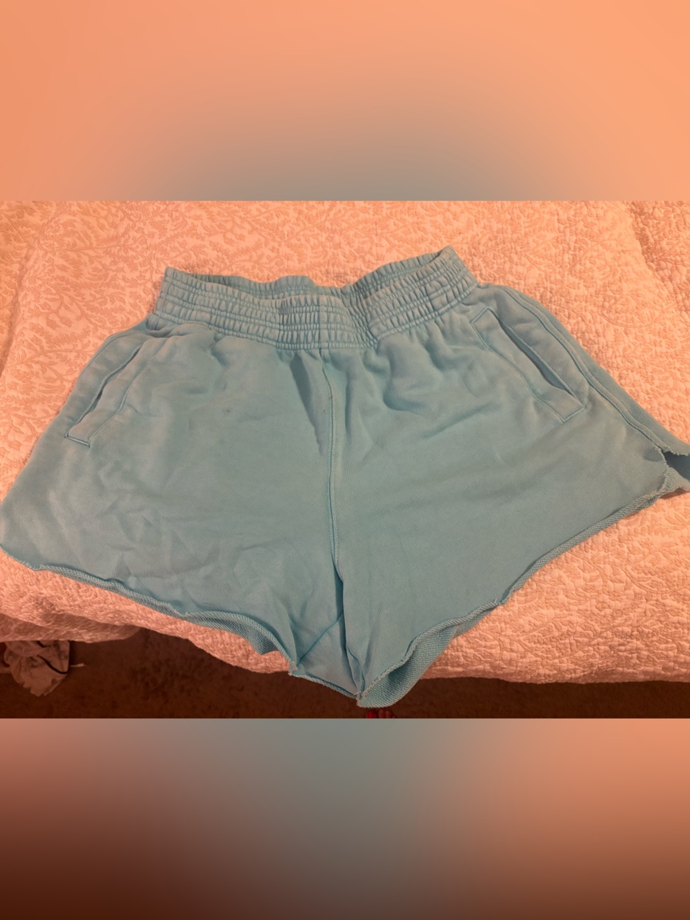 Aerie Turquoise Elastic-Waist Lounge Shorts